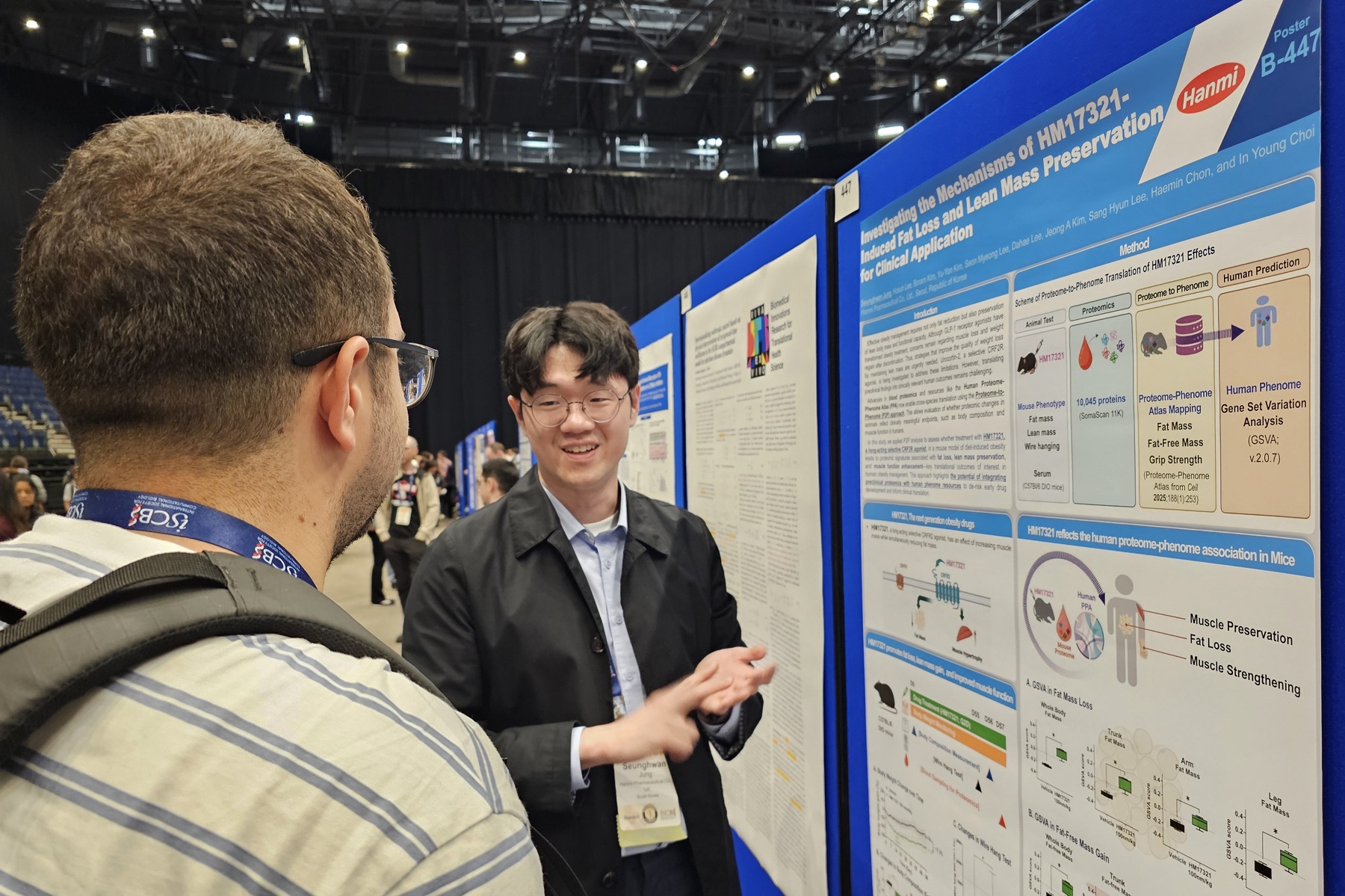 Presentation of key findings on HM17321, Hanmi’s novel obesity treatment candidate, at ISMBECCB 2025.jpg
